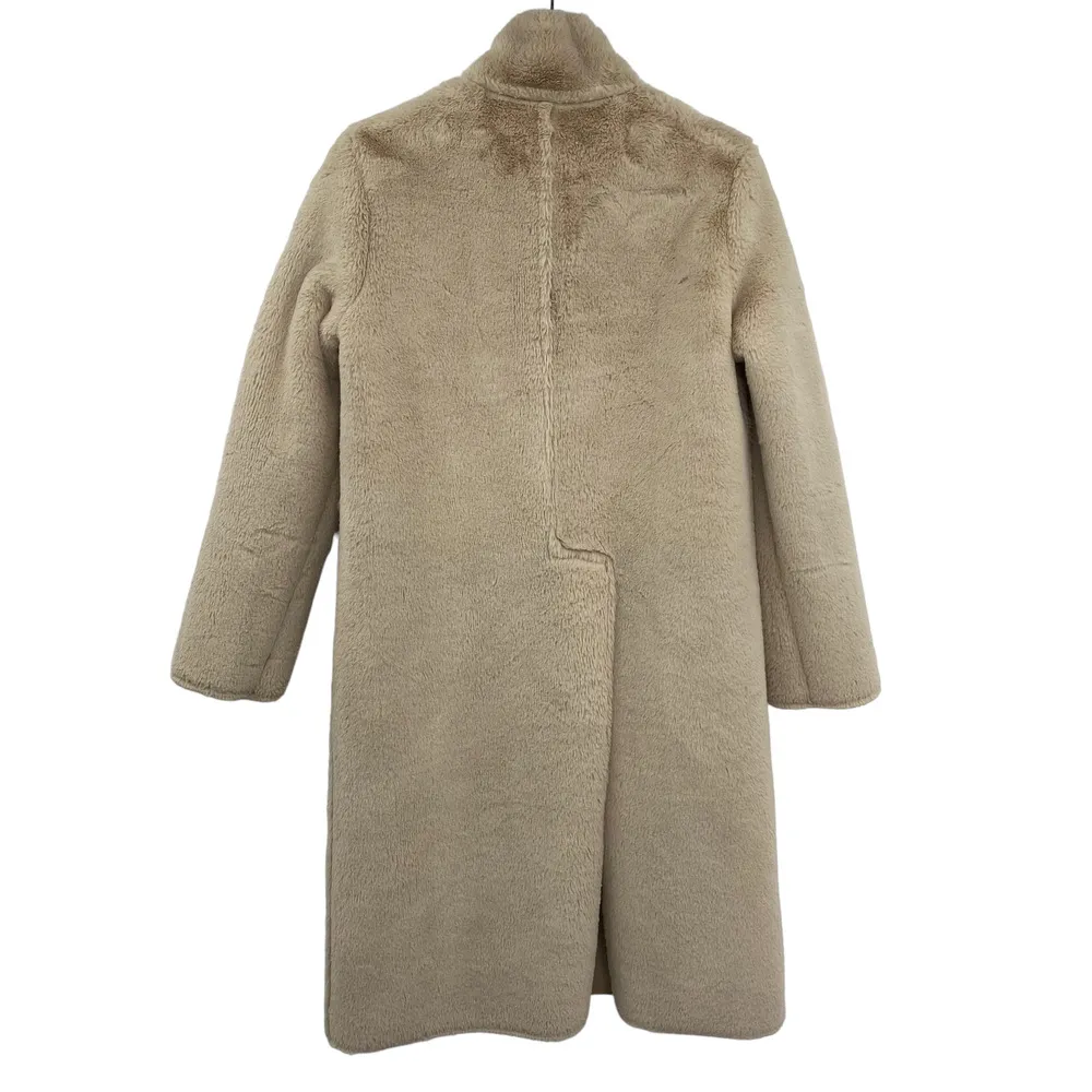 Anthropologie Ett:twa Snowdrift Reversible Faux Fur Suede Longline Coat Small - Image 8