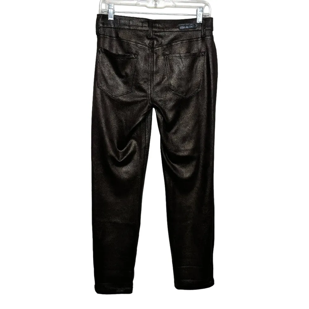 Level 99 Sienna Tomboy Faux Suede Pants Brown 26 New - Image 6