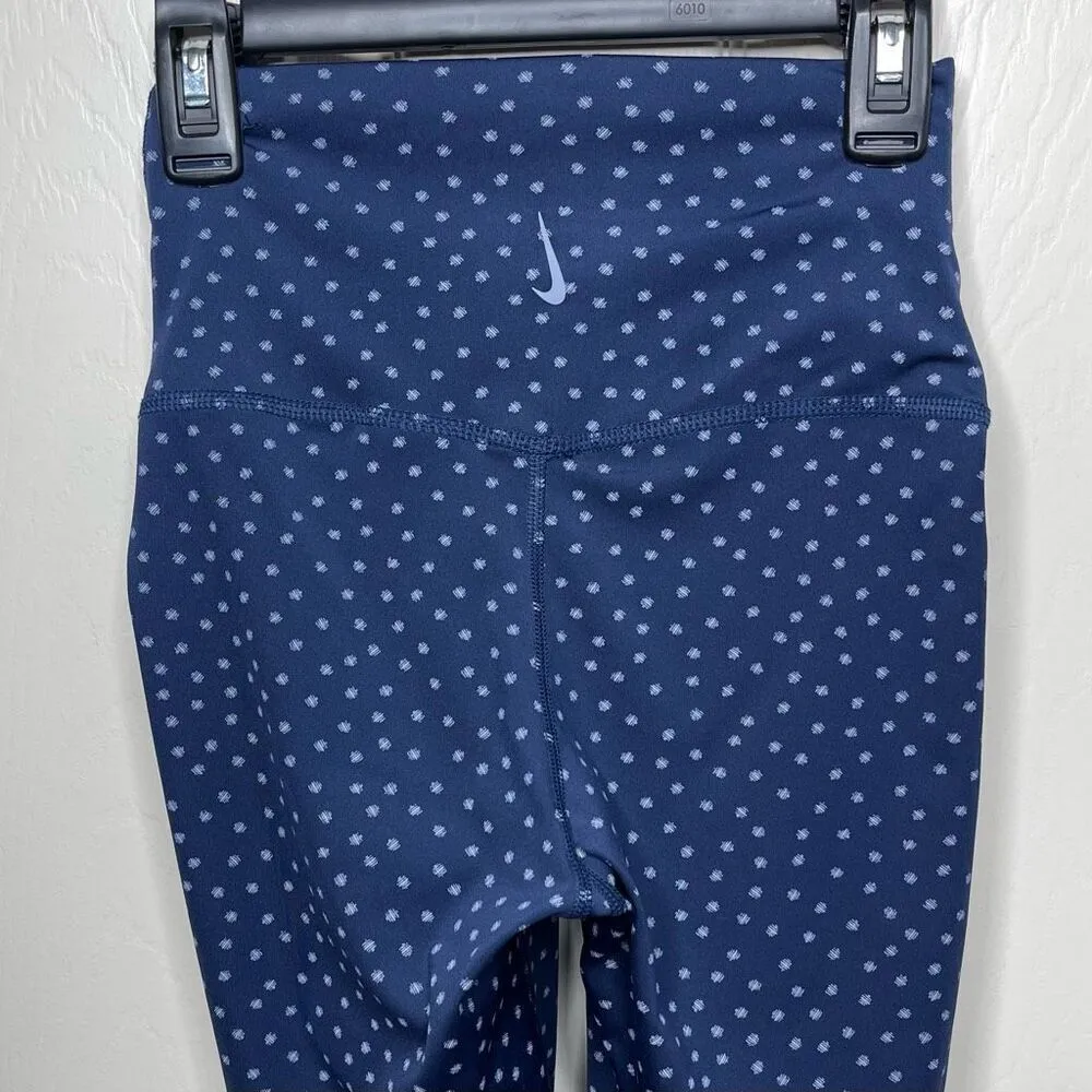 Nike Yoga Twist High Rise 7/8 Leggings (Blue Dot) - XS - Image 7