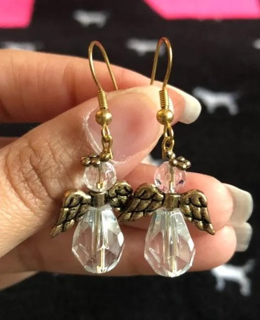 Crystal Angel Earrings - Image 2