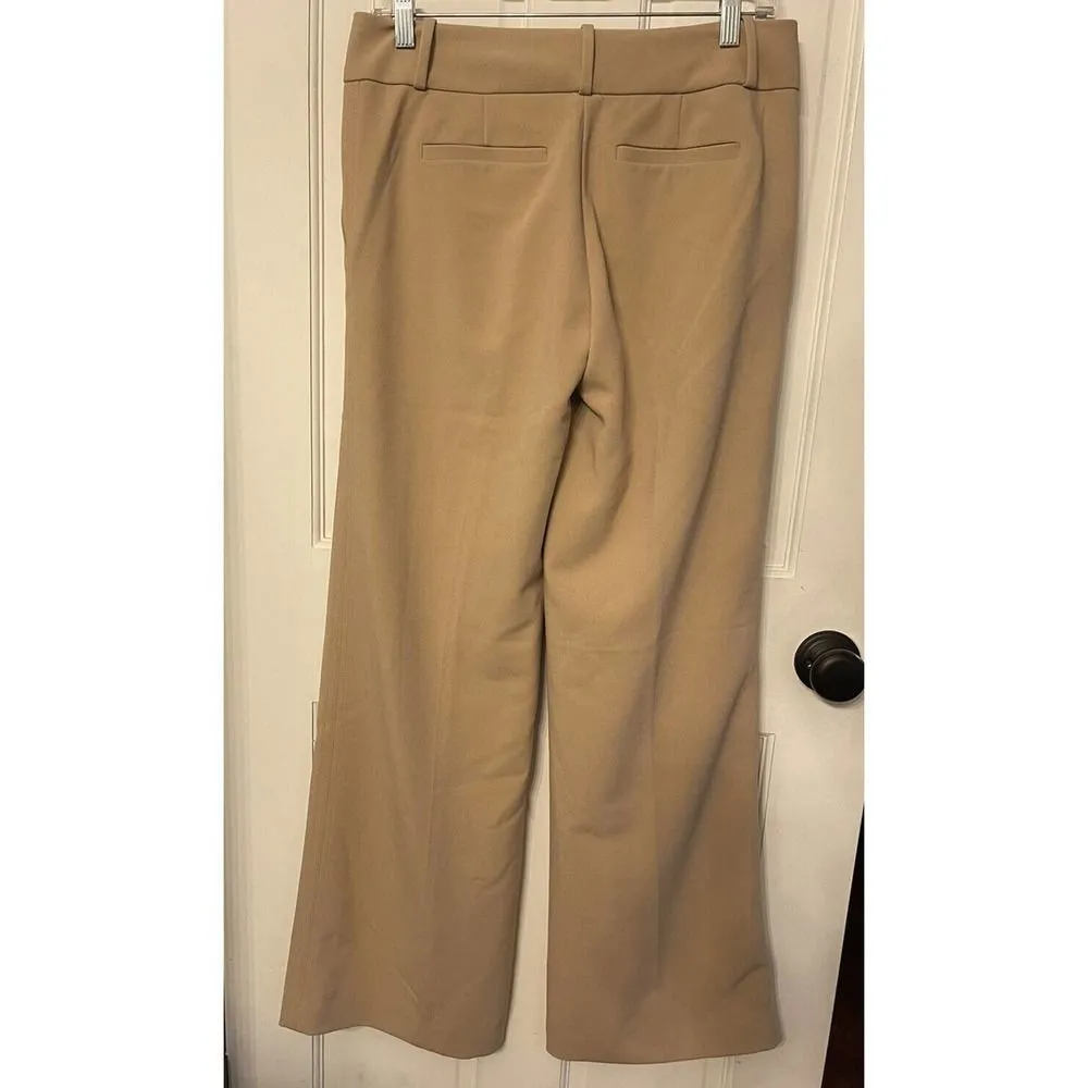 Women’s The Limited LTD Luxe Collection Drew Fit Boot Cut Khaki Dress Pants 4 - Image 2