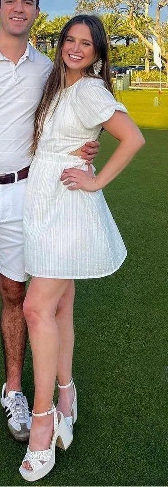 Petite White Puff Sleeve Mini Dress - Image 2