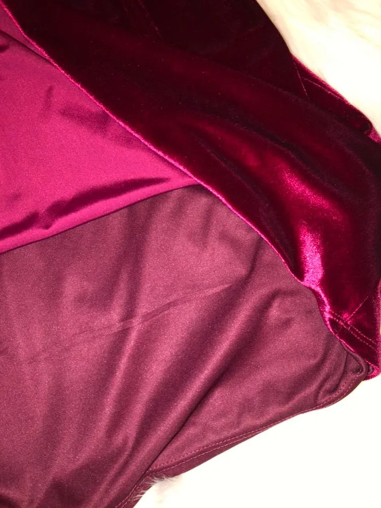 Red Velvet Dress - Image 4