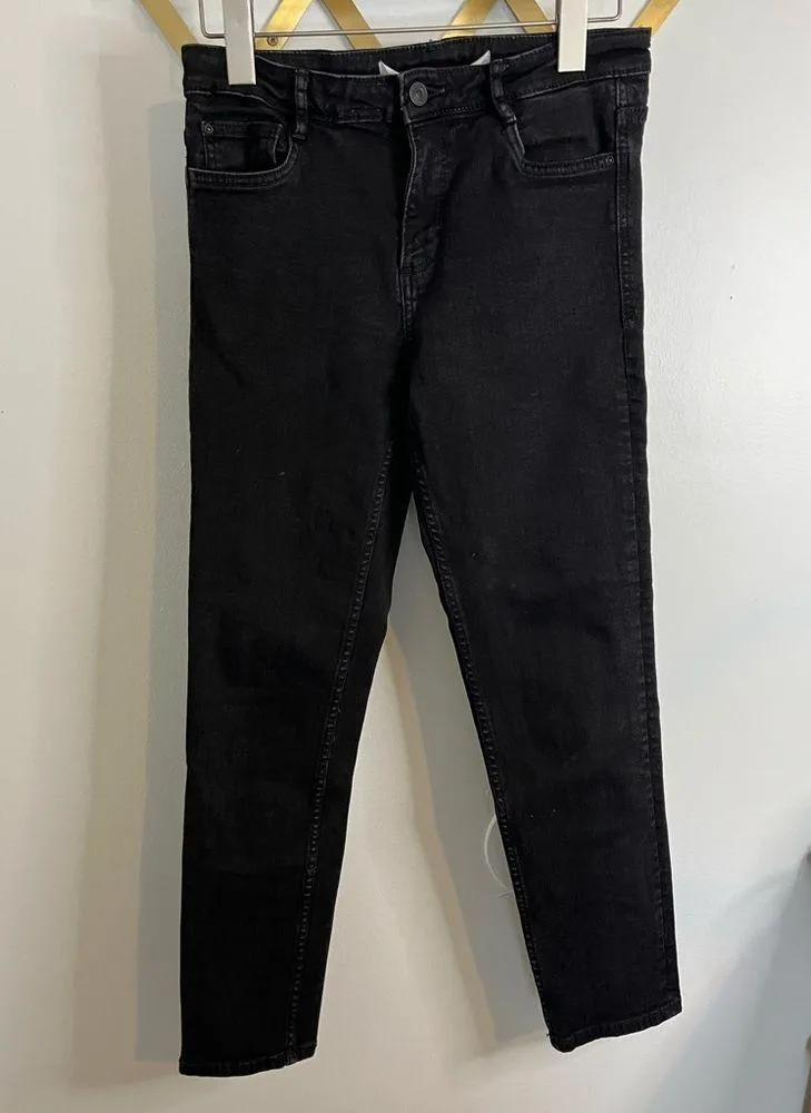 Zara Black Stretch Skinny Jeans 8 - Image 3