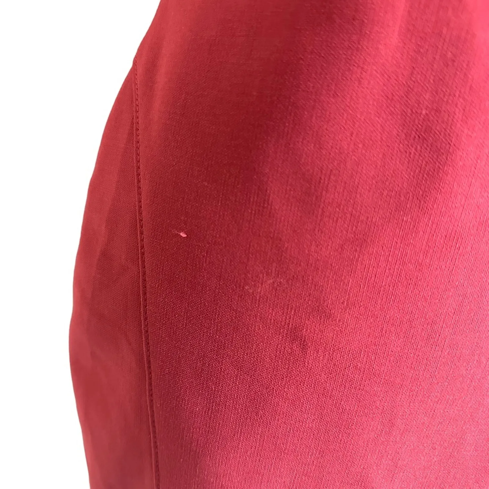 Cinq a Sept Mini Dress Red Mallory V Neck Tank Ruffle Trim New Size 6 - Image 8