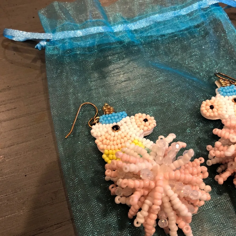 BaubleBar Unicorn Beaded Drop Earrings - Image 2