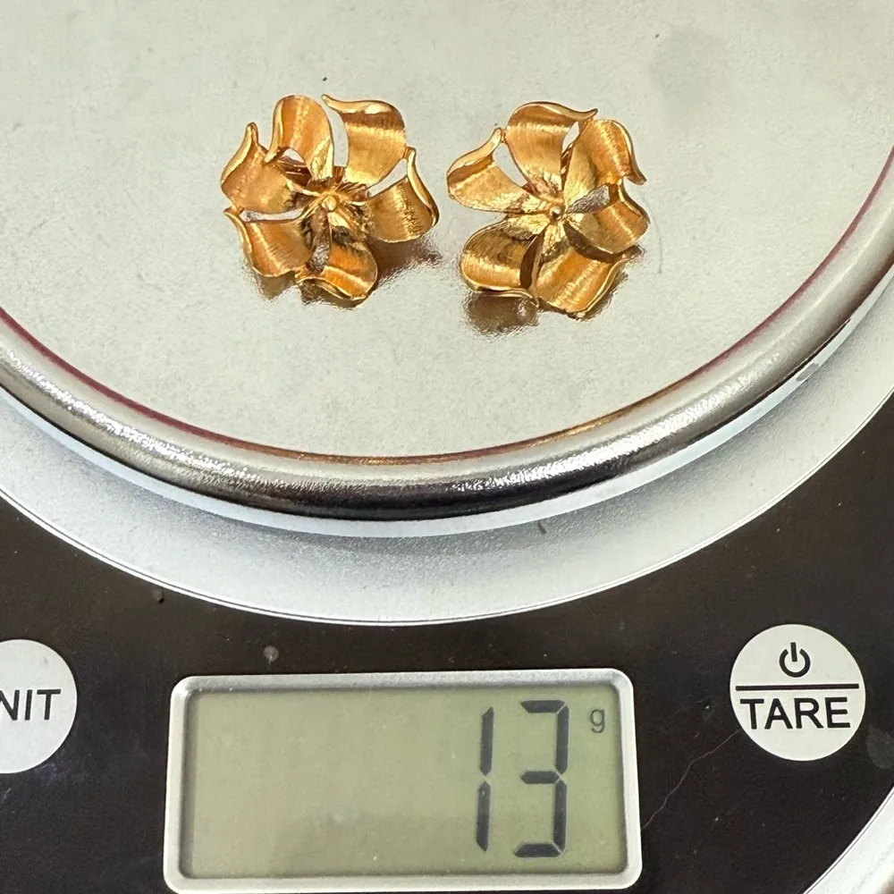 Vintage Unsigned Brushed Gold - Image 10