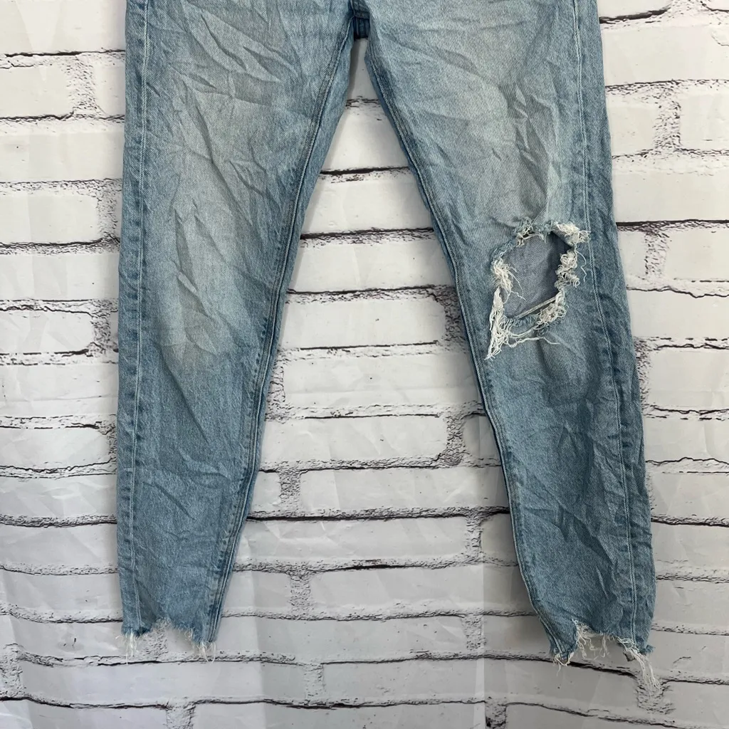 American Eagle ’90s Skinny Stretch Jeans Women’s 00 Distressed Light Wash Denim - Image 4
