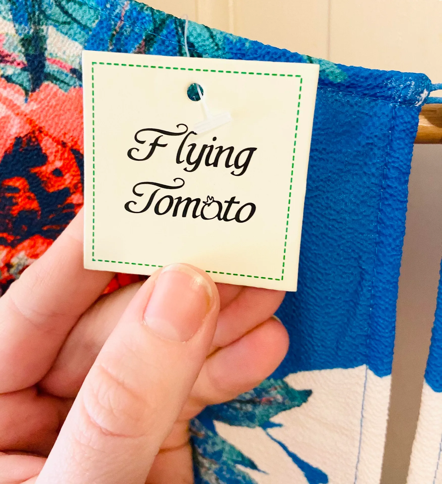 NWT  blue floral print vneck jumpsuit - Image 7