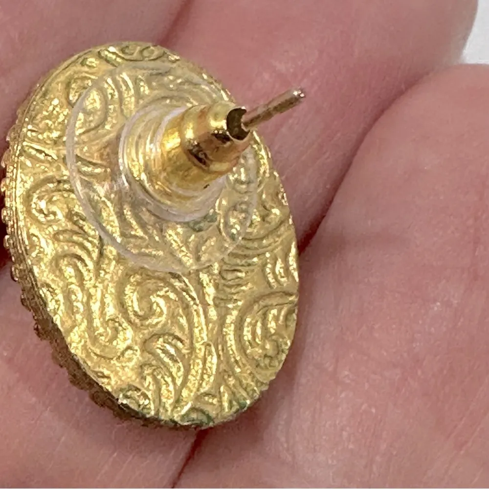 Vintage Victorian Style Floral Heart Earrings Bundle Lot Pink - Image 3