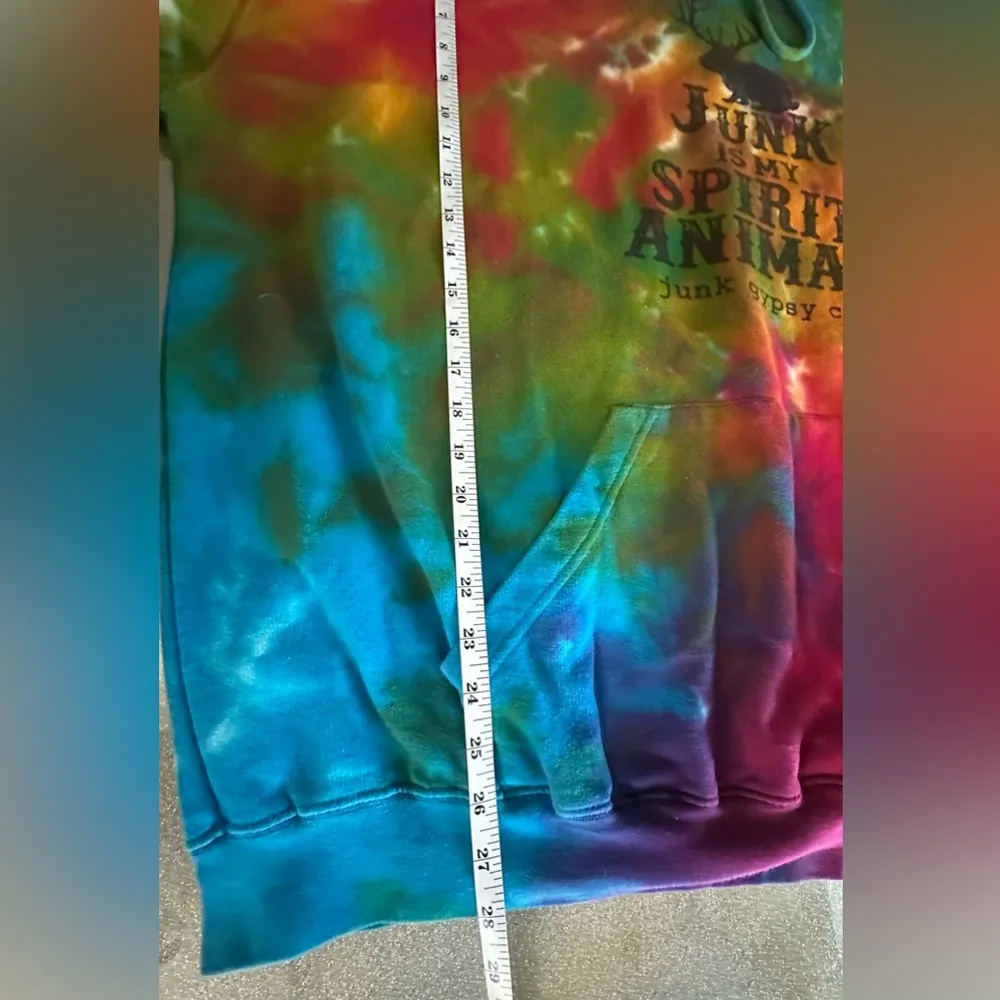 Junk Gypsy Colorful Tie-Dye Hoodie (798) - Image 12