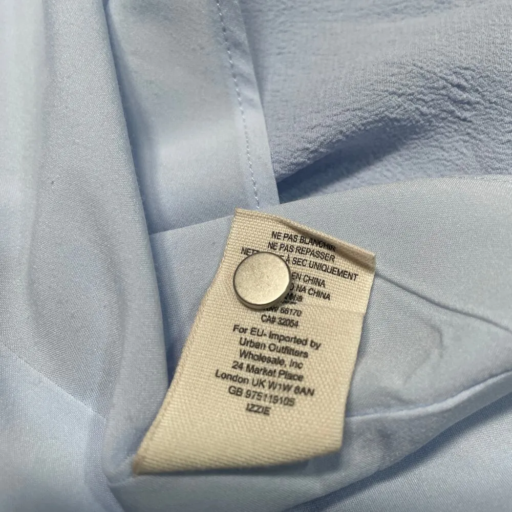 Saylor Free People Dress Womens Extra Small Melody Madi Delicate Floral Lace Blue Size XS - Image 5