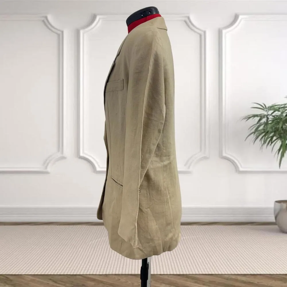 JoS A. Bank Women's 100% Linen Blazer Size 4 - Image 5
