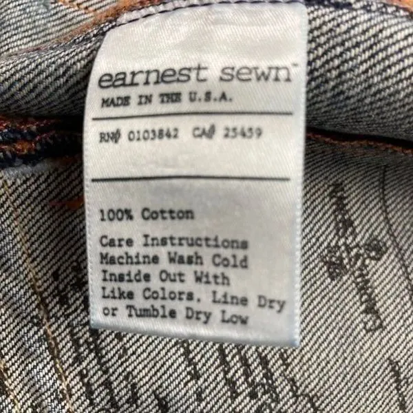 EARNEST SEWN,Bailor Skirt,Mini, denimWomen’s Size 28,Light Wash Blue,distressed Blue - Image 4