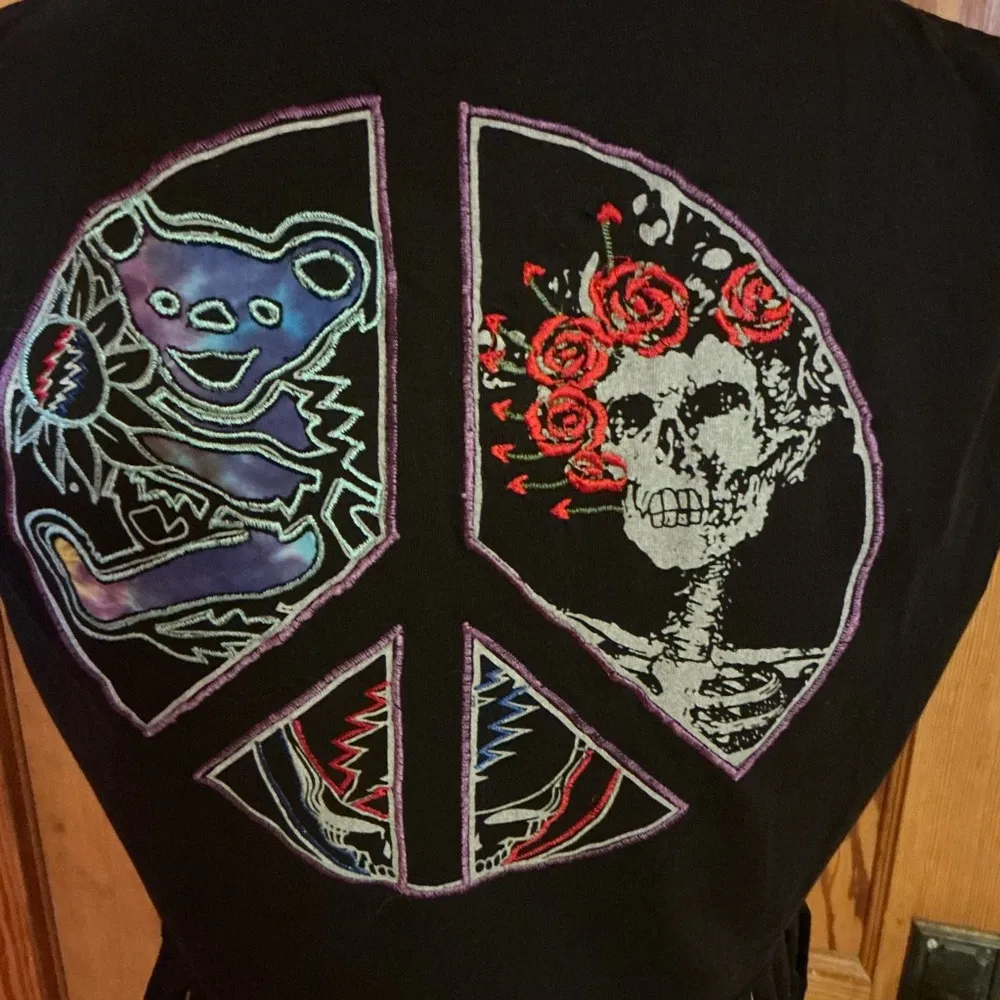 Grateful Dead The Wheel Fringed Vest - Image 9