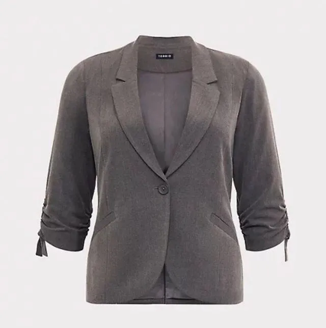 Torrid Gray One Button Blazer Sz.6 - Image 5