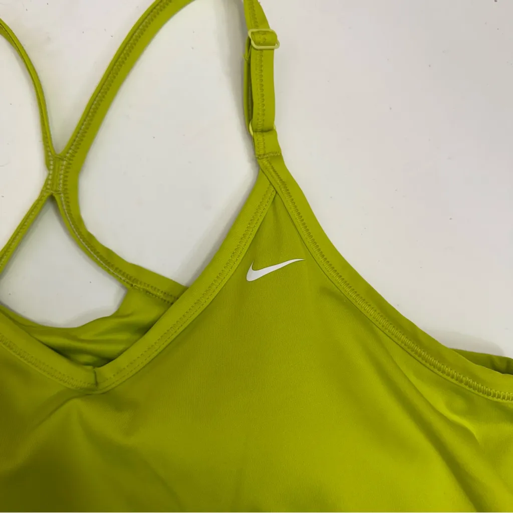 NIKE Women's Indy Bra Tank Top Bright Cactus Chartreuse Green Size XL - Image 6
