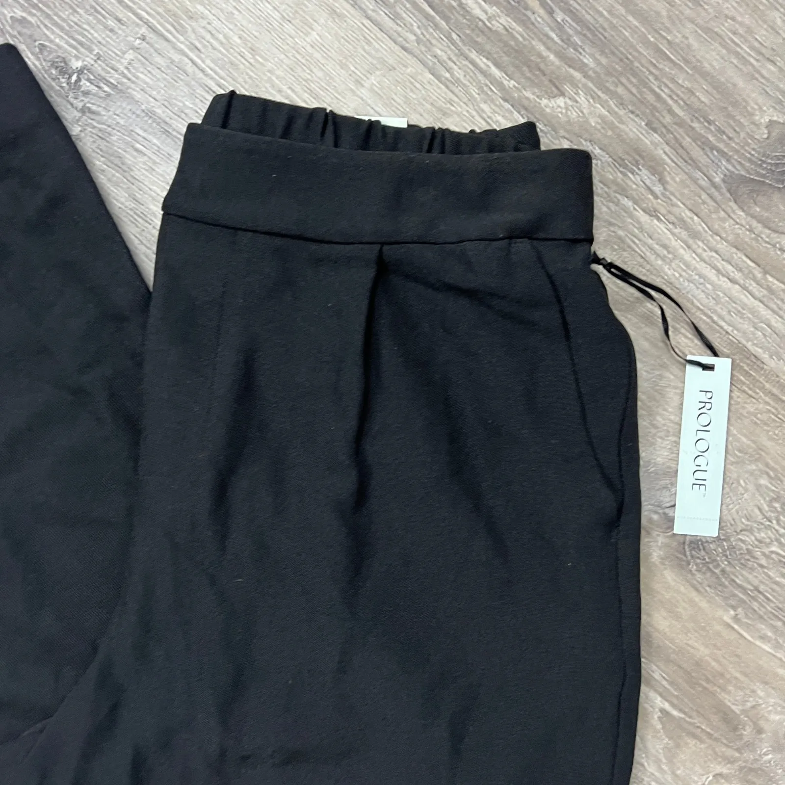 Prologue Women's Black Pleated Straight Leg Ankle Trousers - Size Large - NWT - Image 5