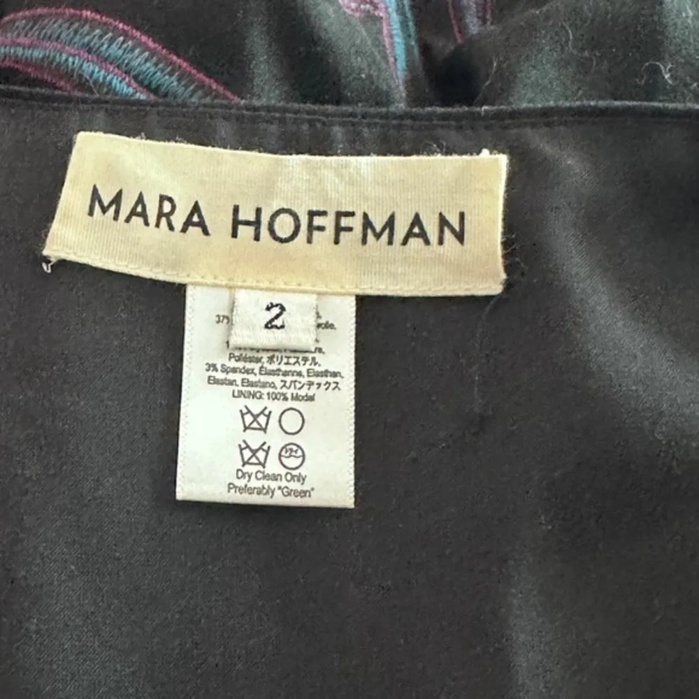 Mara Hoffman Embroidered‎ Leaf Mini Dress Size 2 - Image 4