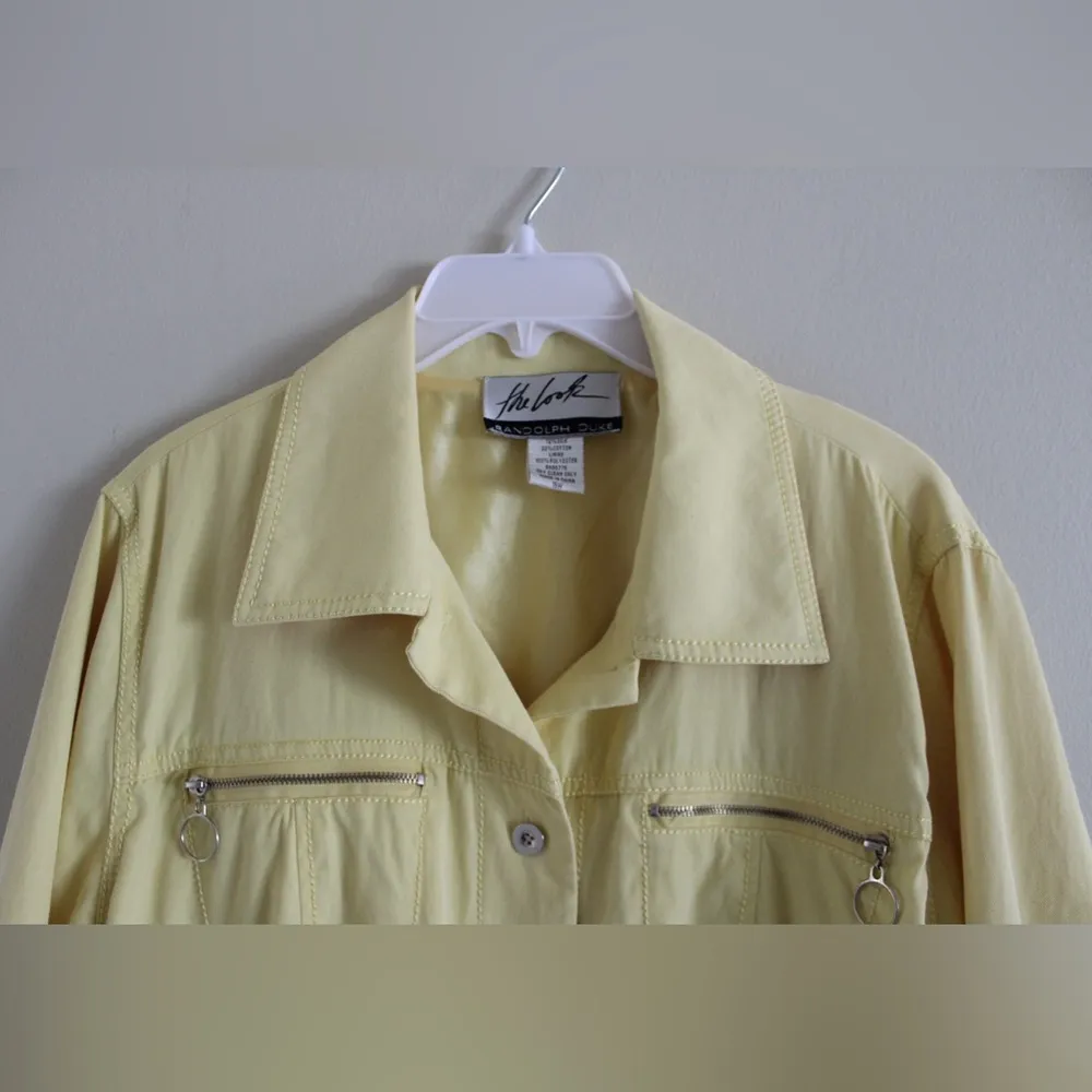 Randolph Duke The Look Pale Yellow Jacket Size 16W - Image 2