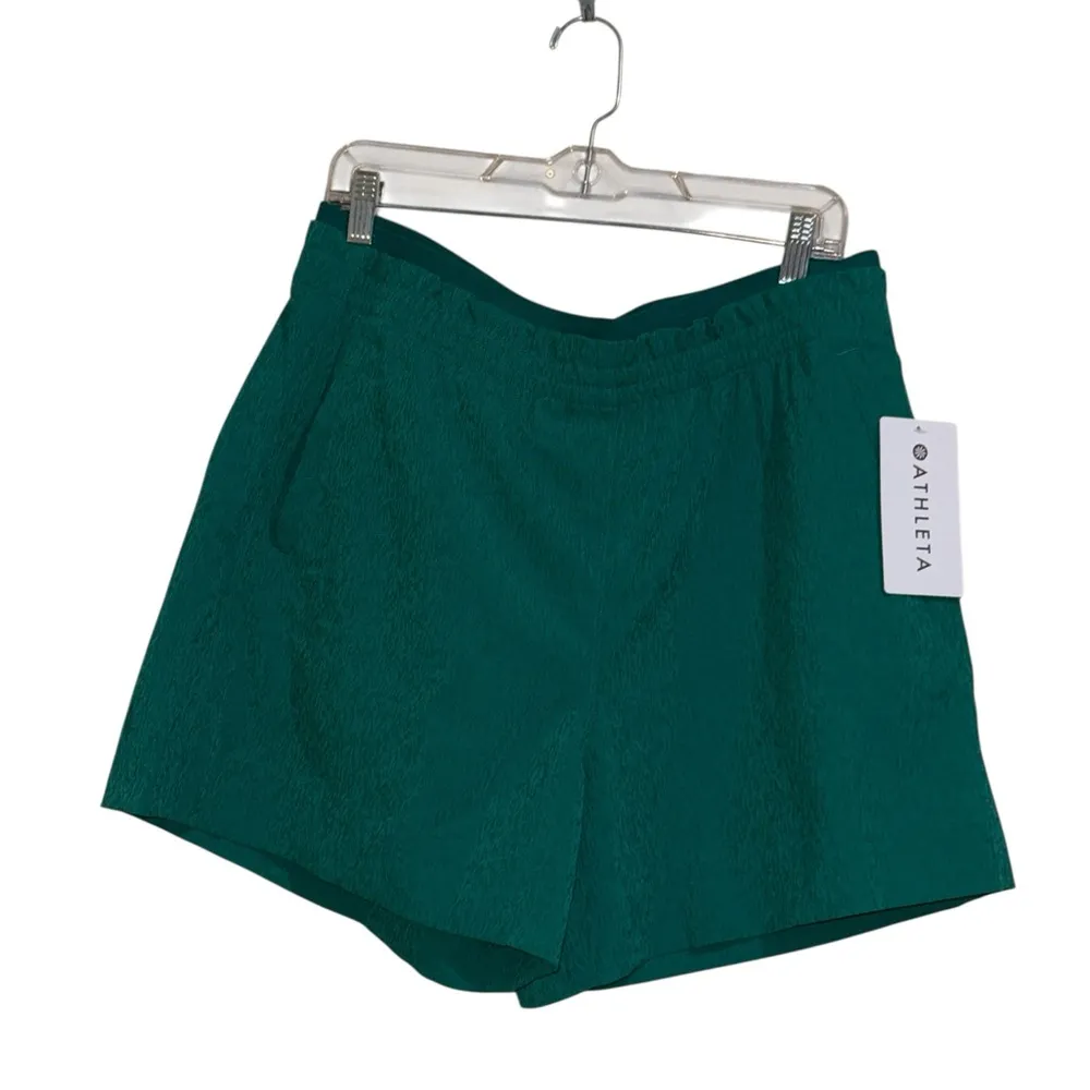 NWT ATHLETA ECHO SHORT SIZE 16 Green - Image 3