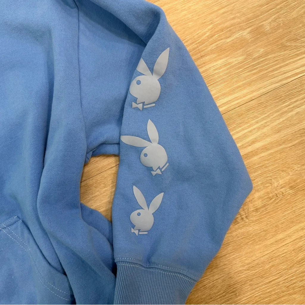 Pacsun Blue Playboy Hoodie - Image 2
