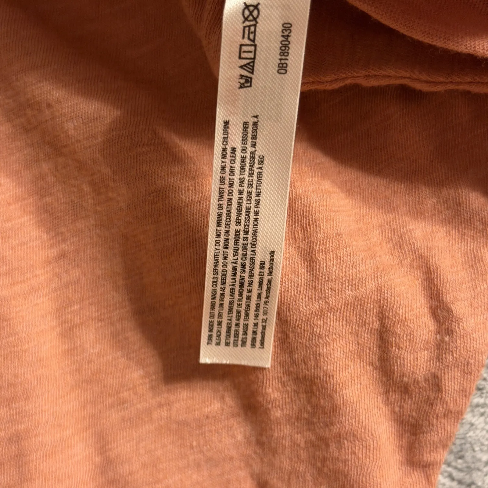 Free People Movement My Time Layer Mauve Petal Open Back Crop Workout Shirt XS - Image 9