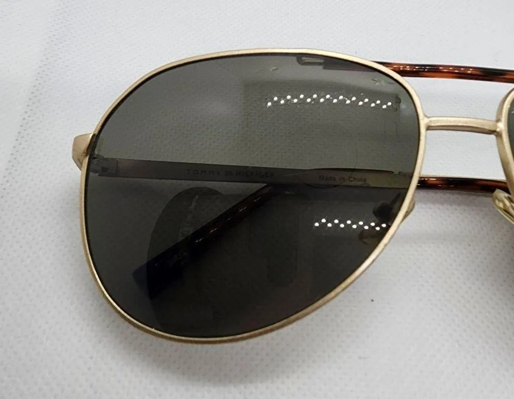 Tommy Hilfiger NWT  Gold & Tortoiseshell Aviator Sunglasses - Image 5