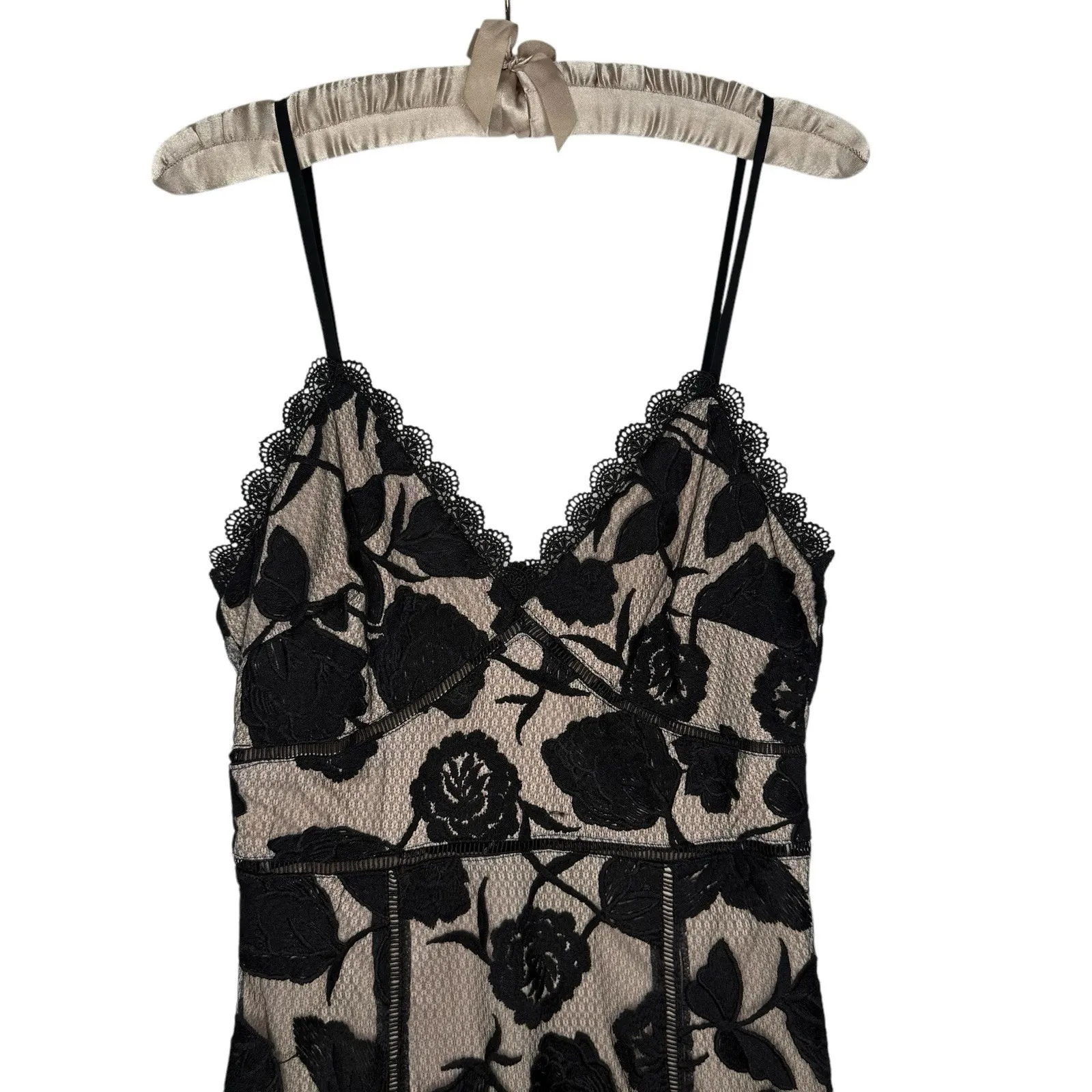 Lulu's Alluring Dream S Black Lace‎ Empire Waist Midi Dress Whimsigoth Y2K - Image 5