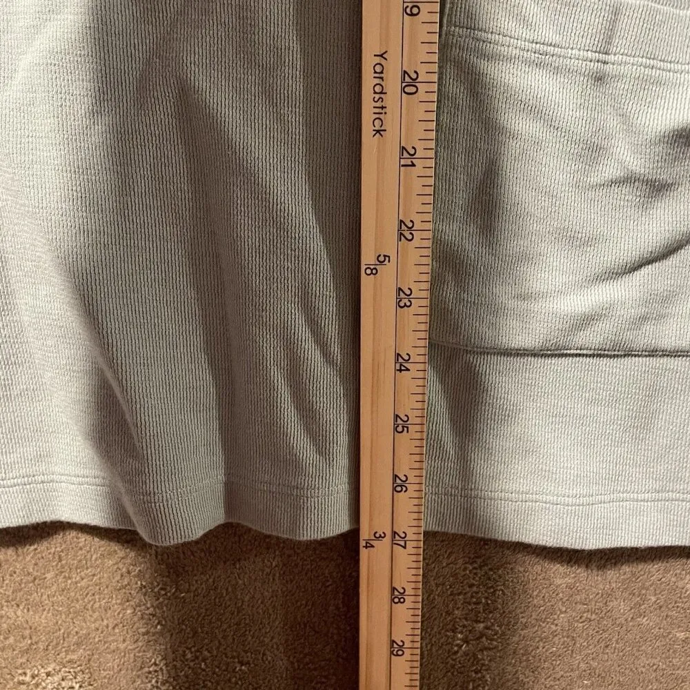 J. Jill Top Womens XL Textured Patch-Pocket Knit Tunic V Neck  Mineral Green - Image 9