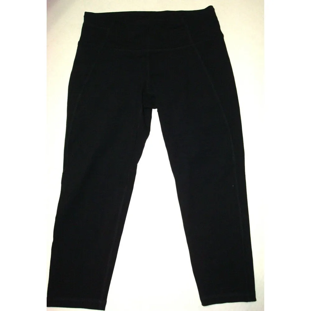 NWT New Black Prana Momento Capri Leggings Pants Womens Yoga S Gym Walk UPF 50+ - Image 3