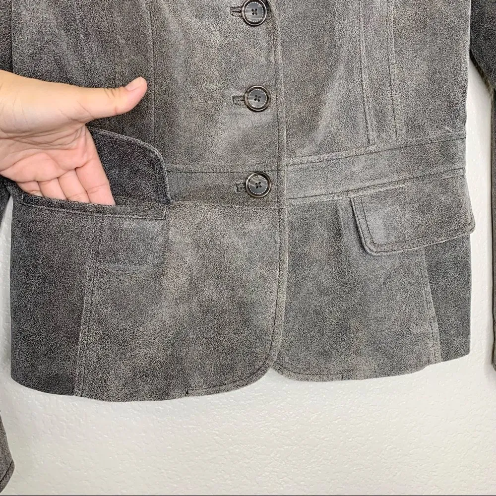 Alfani Genuine Leather Size Medium Women’s Blazer - Image 5