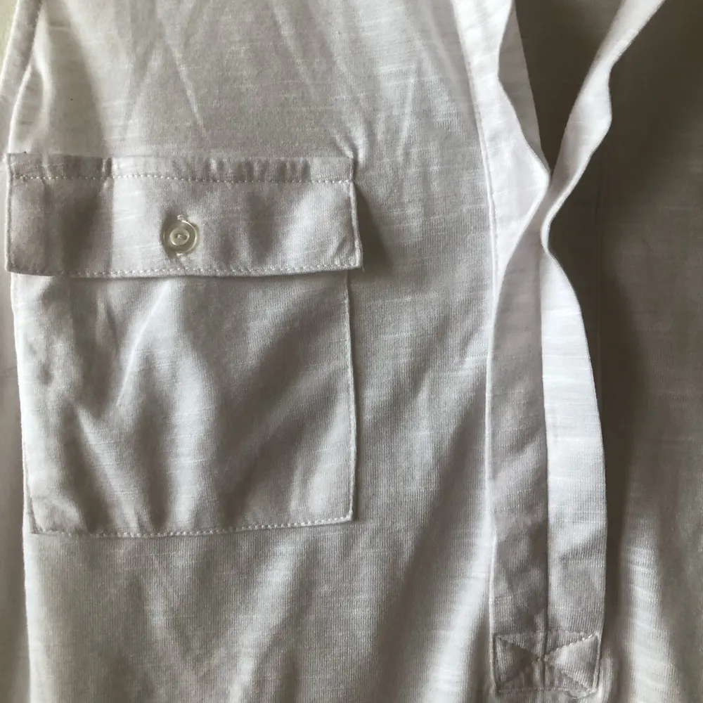 NO BOUNDARIES Womens Sleeveless Tunic Shirt Size Large 11-13 Juniors white New - Image 2