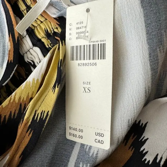 Anthropologie Somerset Romper In‎ Ikat Print Bronze Size XS NWT - Image 6