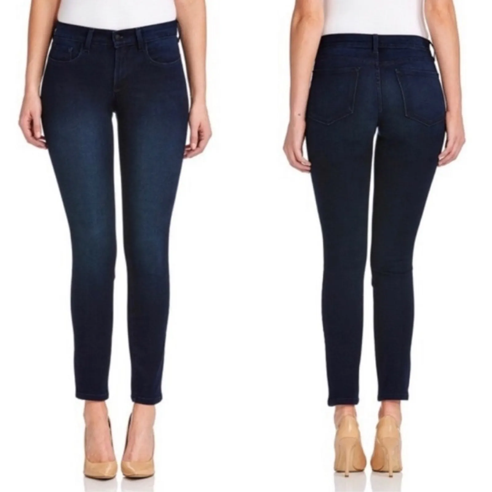 NYDJ Women’s Jeans Alina Legging Mid Rise Skinny Ankle Dark Wash Size 14 Plus - Image 3