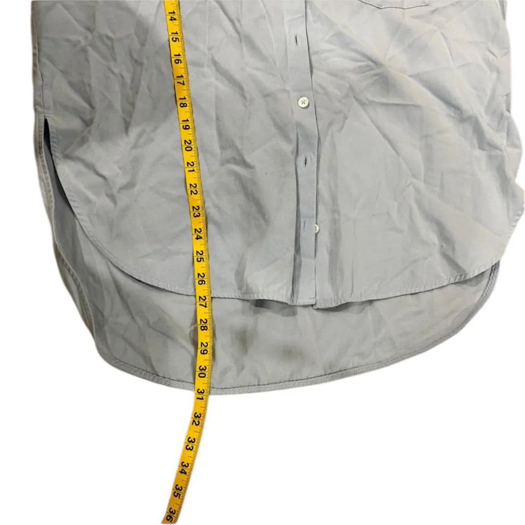 Anthropologie Maeve Light Blue Button Down Shirt oversized fit - Image 9