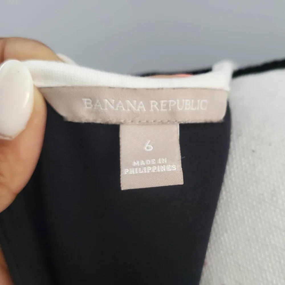 Banana Republic Black Long Sleeve Sheath Dress Size 6 - Image 7