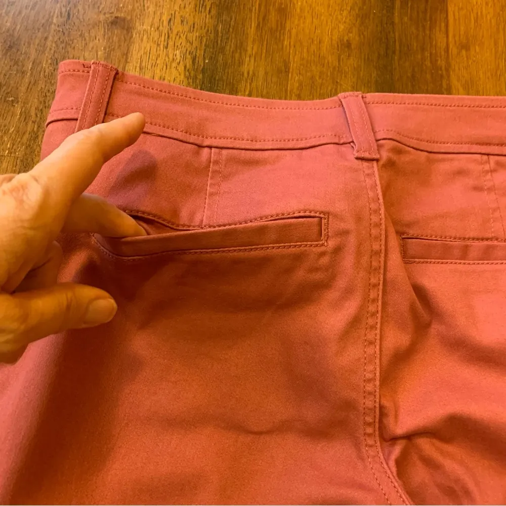 41 Hawthorn Pants 4 Beautiful Rose Pink Slim Stright Leg Pants Casual Feminine - Image 9