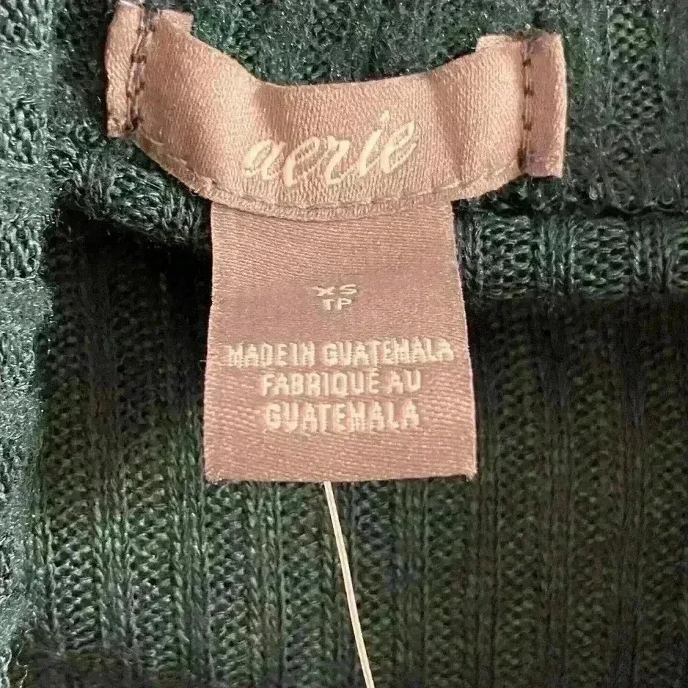 Aerie turtleneck top knit lightweight boxy drop shoulder‎ XS/S NWT - Image 5