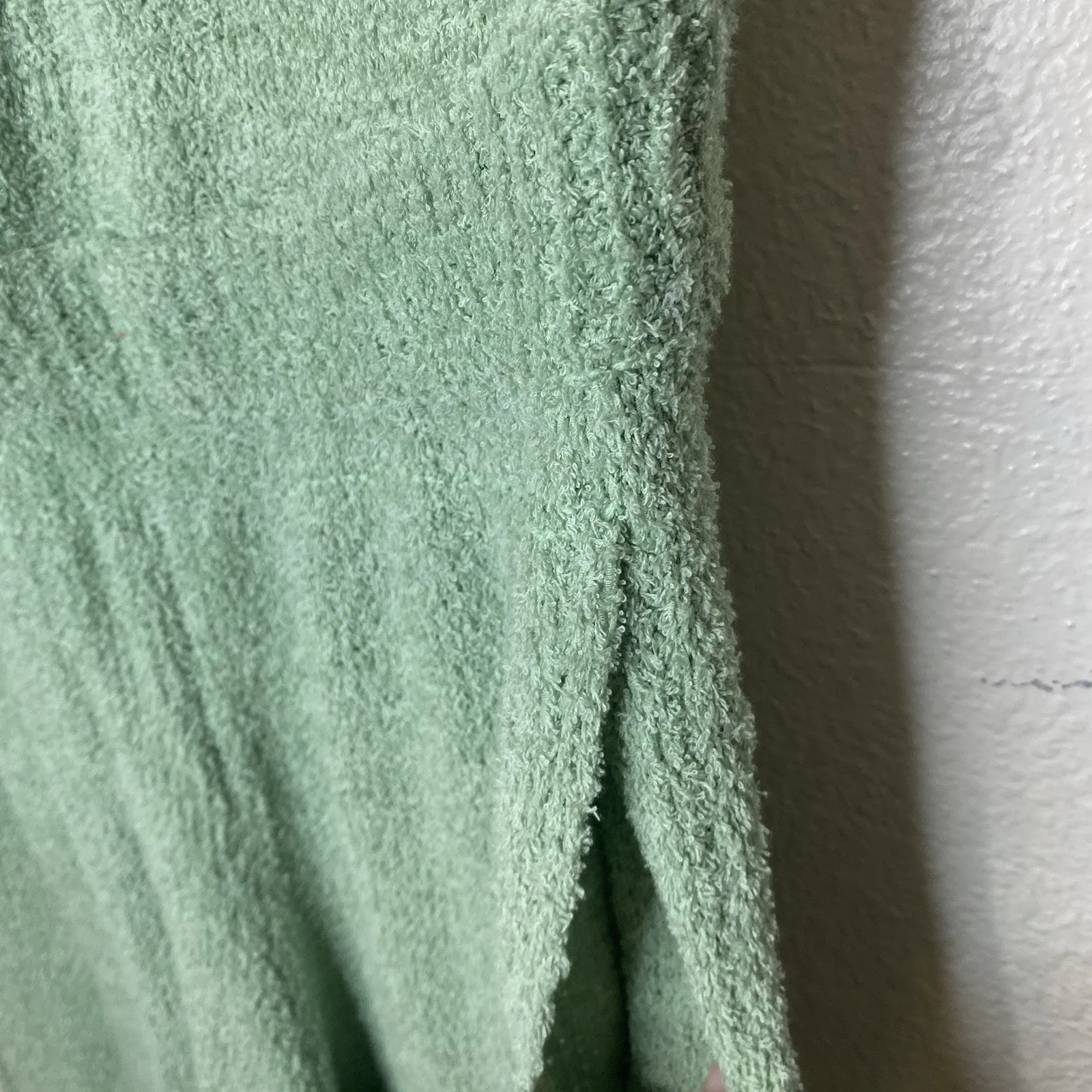 Free People FP Beach Claire Terrycloth Jumpsuit Womens Small Strapless Green - Image 4