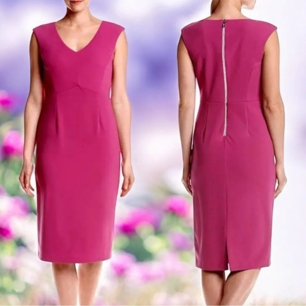 Ivanka Trump Secret Weapon Sheath Dress Fuchsia Career Event Special Occasion 8 - Image 2