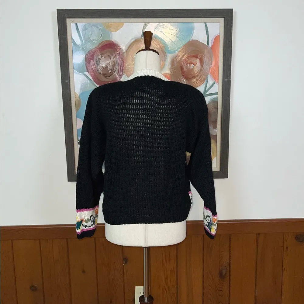 Fabulous Vintage 1980s Kitty Hawk by Vivian Vance Ramie Cotton Cardigan! Size L - Image 4