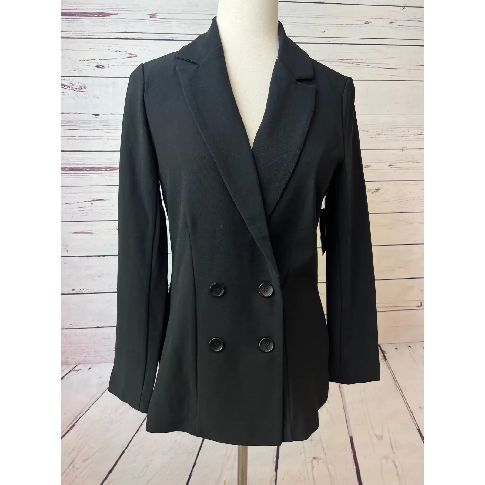 NWT Boston Proper blazer size 6 Suit Jacket Beyond Travel Black Career Womens - Image 9