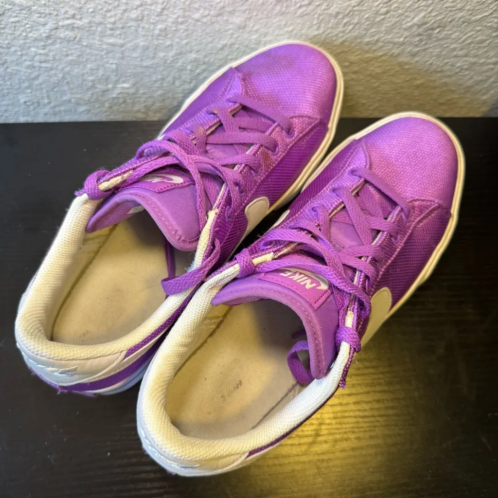 Nike Sweet Classic Sneakers Women’s Size 11 Purple &‎ White Shoes 408182-502 - Image 10