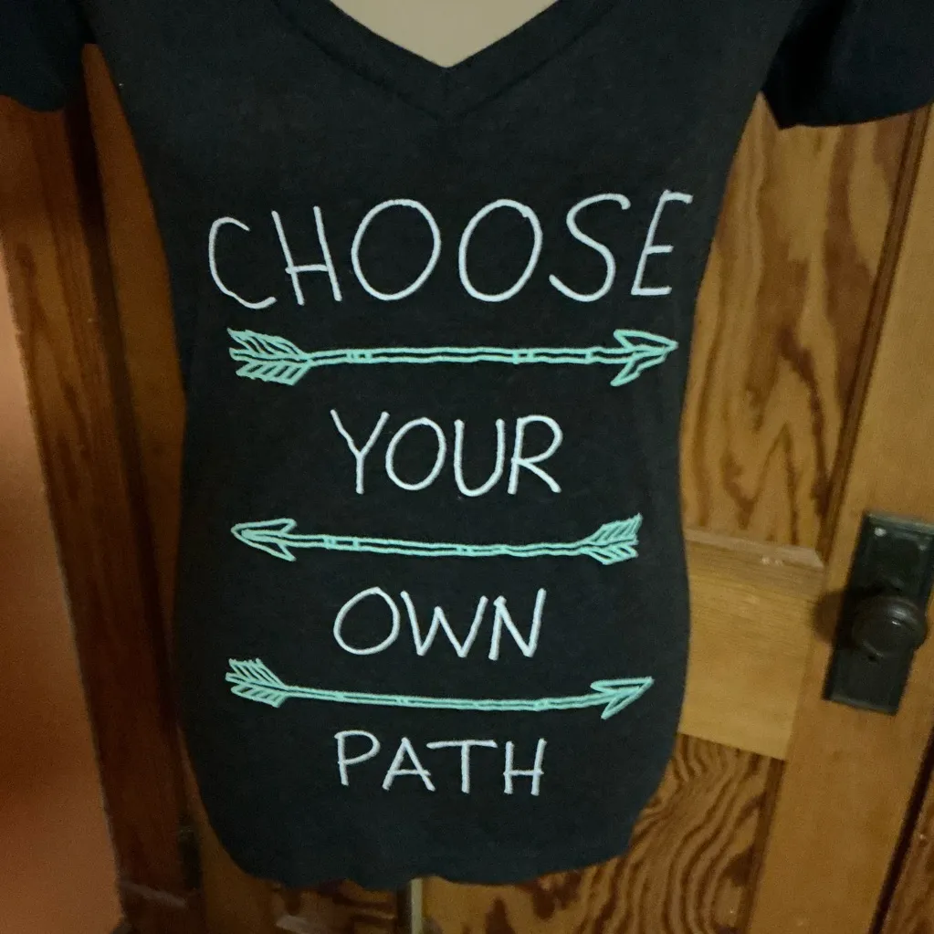 Empyre Choose your own Path Graphic V neck Tshirt - Image 3
