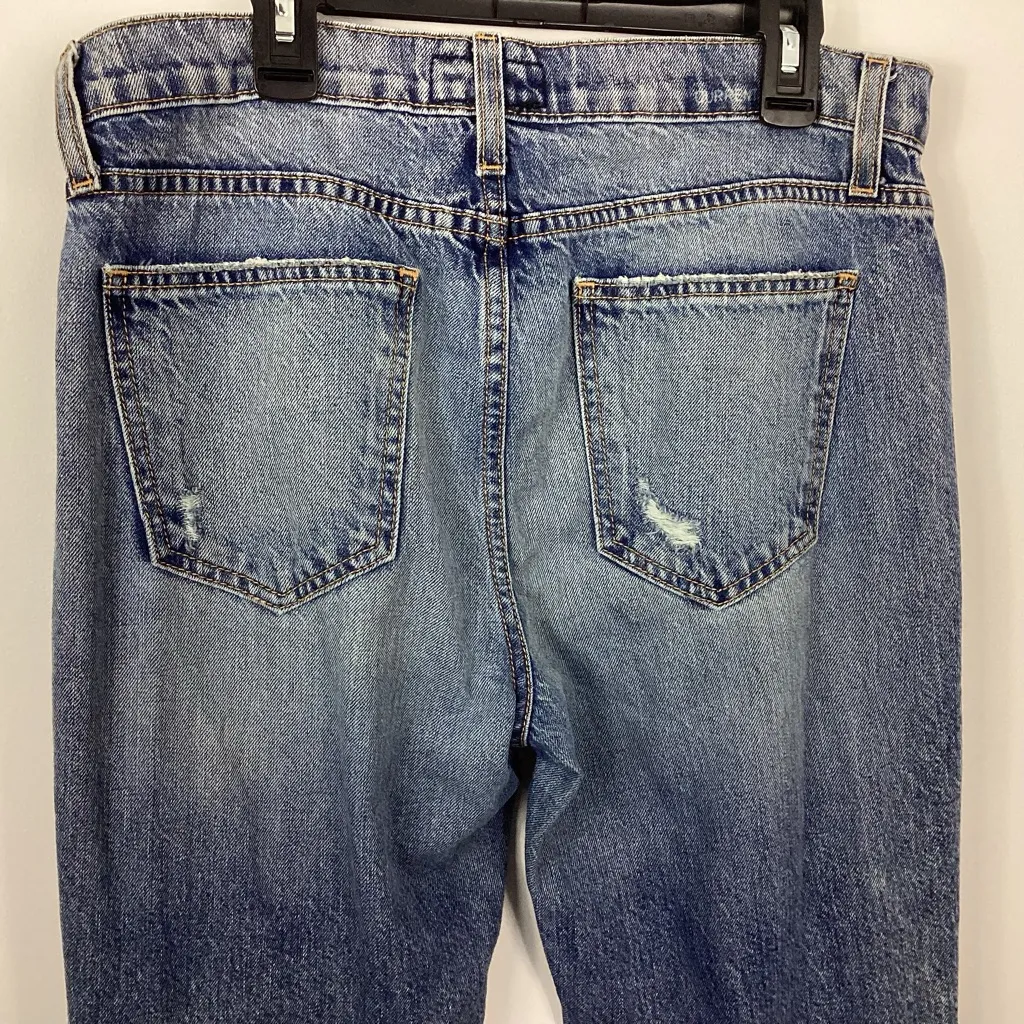 Current/Elliott The Vintage Straight Triumph Destroy W/ Overlock Hem Size 28 - Image 8