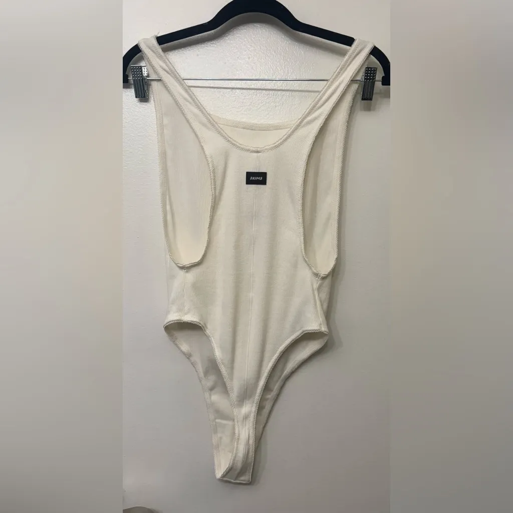 NWOT Skims Cotton Rib Picot Tank Bodysuit - Image 5