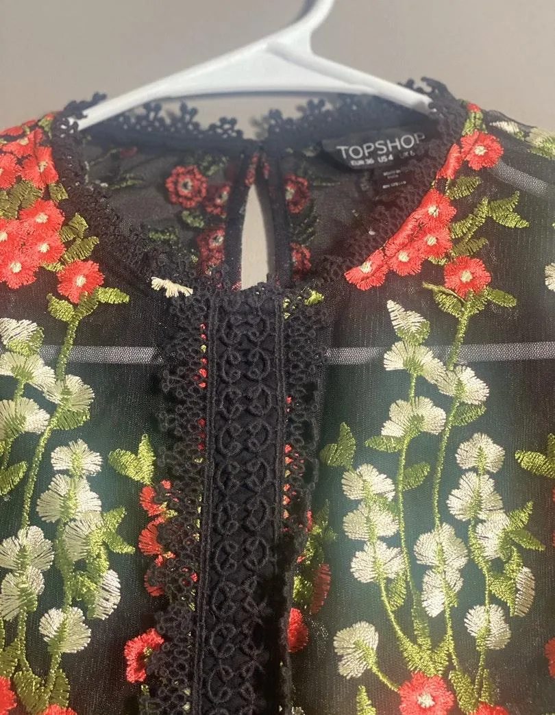 Topshop WORN ONCE - Lace Top  - Image 3