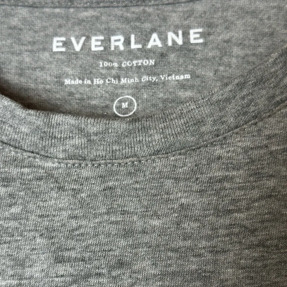 Everlane Pocket T-Shirt Dress Gray Casual 100% Cotton Womens Medium - Image 5