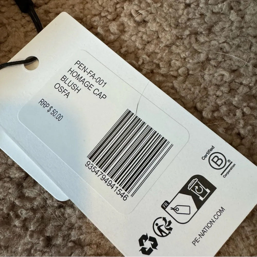 NWT PE Nation Worldwide Logo Homage Baseball Cap Tan - Image 2